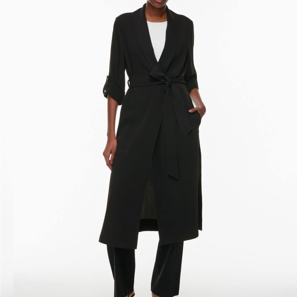 Aritzia Babaton, New Kahlo Robe, XS, Black, NWT